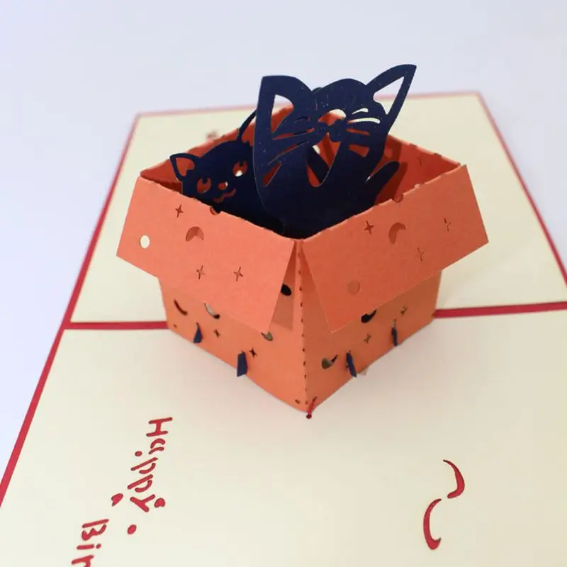 38 стилей 3D всплывающие поздравительные открытки любовь в руках День рождения Свадьба Хэллоуин Рождество День святого Валентина год Рождество подарок для детей