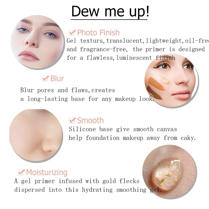 The latest technology product in 2019 Perfect Pores Blur Primer Natural Soft Skin Makeup | Красота и здоровье