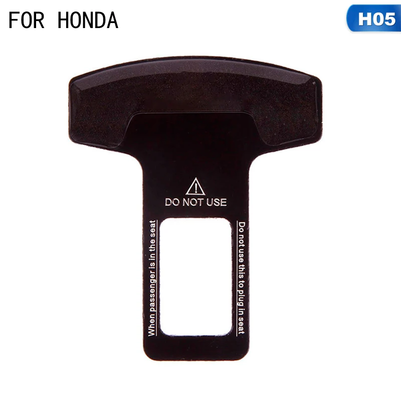 H05 For Honda 1 шт. автомобиль-Стайлинг из углеродного волокна автомобильный ремень безопасности пряжки зажимы Застежка Вставка автомобиль-вставленный в рамку открывашка для бутылок для KIA для BWM X5 - Название цвета: H05 For Honda
