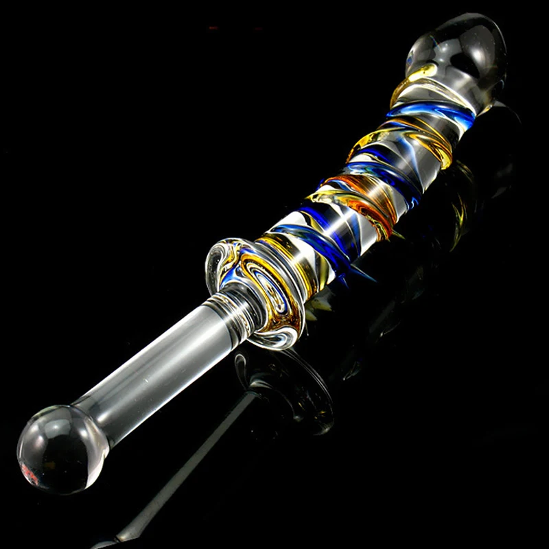 Стеклянный фаллоимитатор типа ручки массажная палочка для точки G Женский