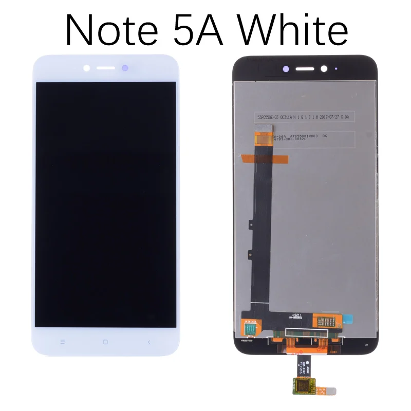 Note 5a White Дисплей для XIAOMI Redmi Note 5A 5A Prime Y1 / Y1 Lite LCD в сборе с тачскрином черный белый - Цвет: Note 5a White