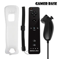 for nintend wii 2 in 1 set wireless bluetooth joystick remote controller sync gamepad left hand nunchuck optional motion plus