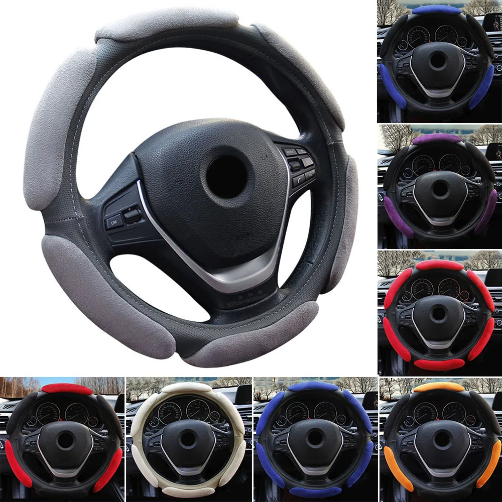 

Interior Steering wheel cover Non-slip Parts Universal 38CM Auto Cushion