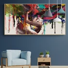 Акварельные плакаты и принты для мужчин и женщин, стильная цветная Картина на холсте, Настенная картина для гостиной, декор Куадрос