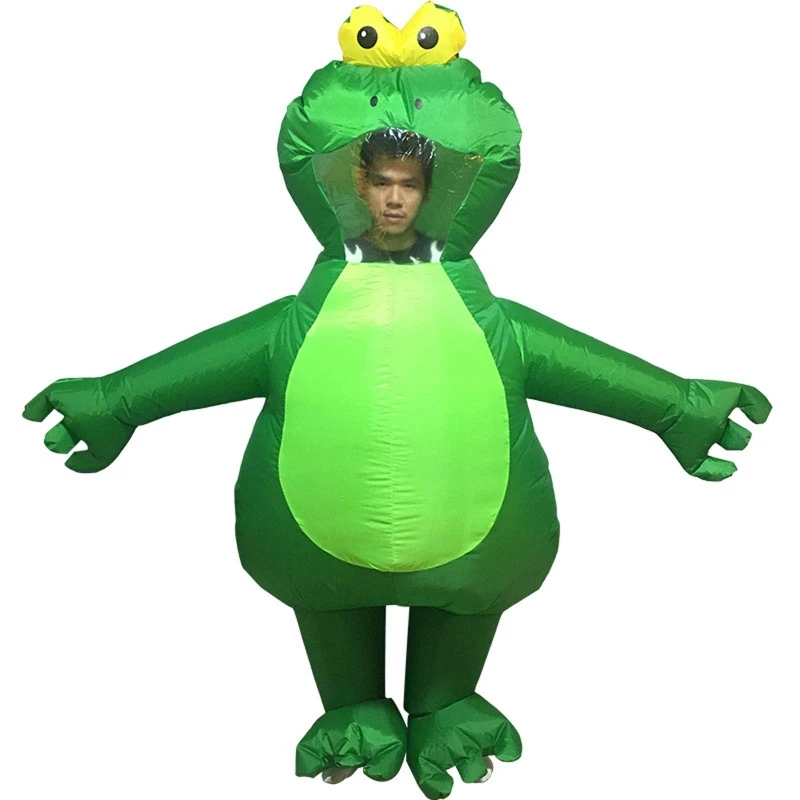 

Inflatable Frog Costume Adults Funny Blow up Outfit Halloween Cosplay Clothing