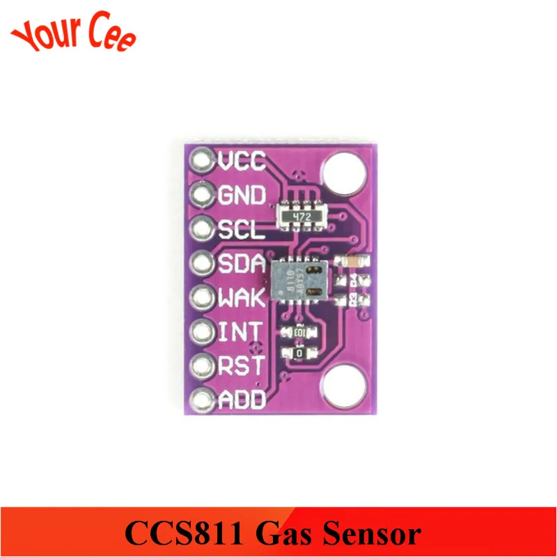 Датчик обнаружения углекислого газа CCS811 модуль датчика CO2 eCO2 TVOC качества воздуха