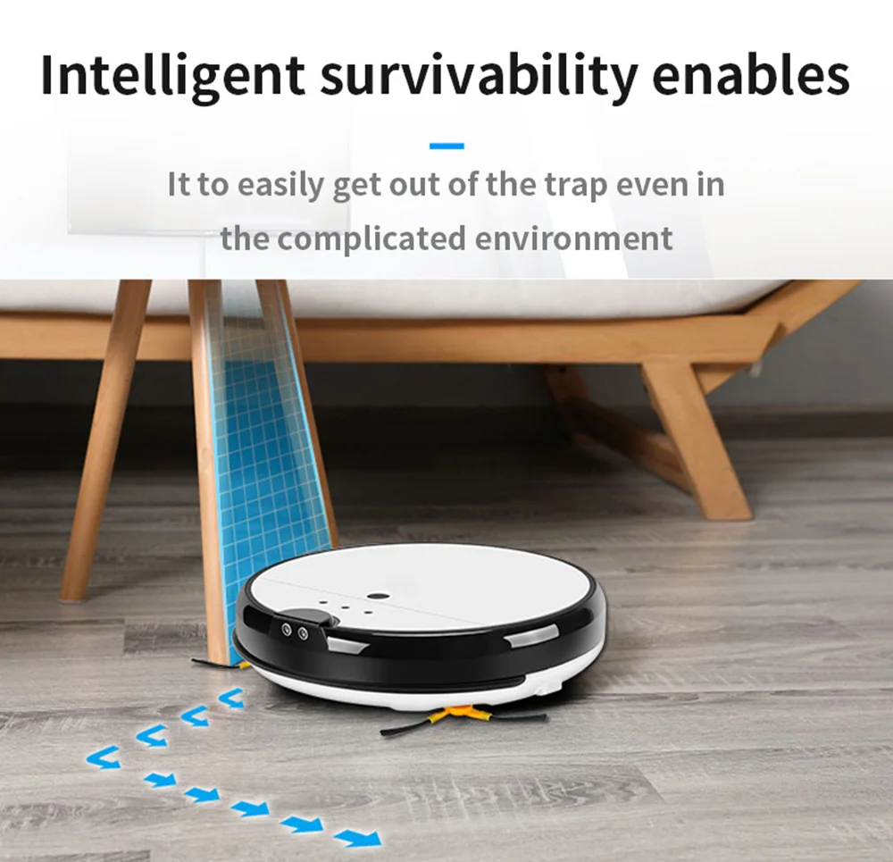 Робот-пылесос навигация по карте всасывание 3000 па умная память отображение карты