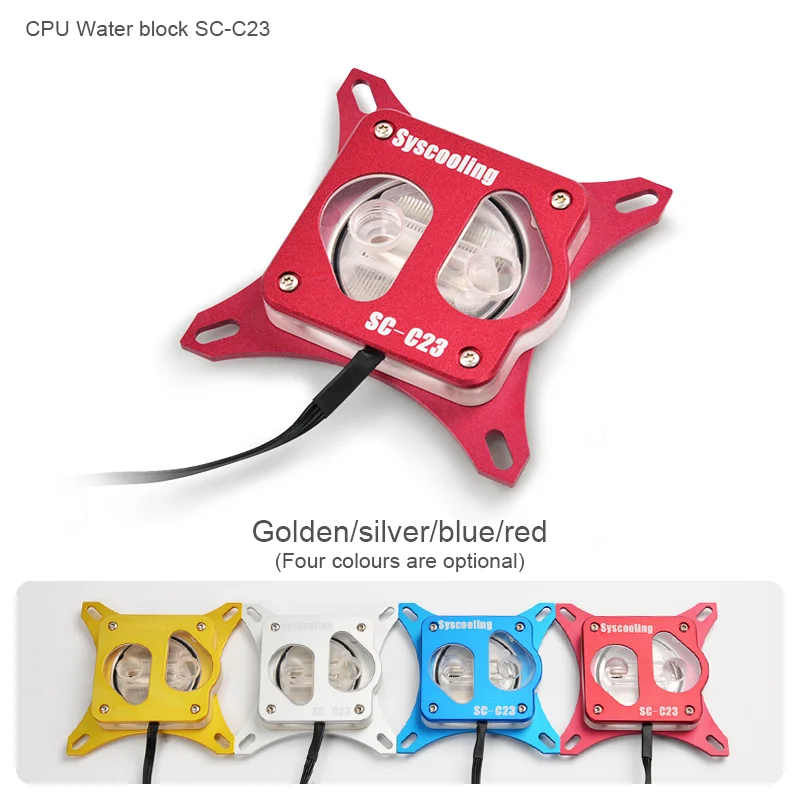Syscooling жесткий трубчатый комплект водяного охлаждения для ПК cpu система водяного охлаждения с RGB suport cpu жидкостное охлаждение