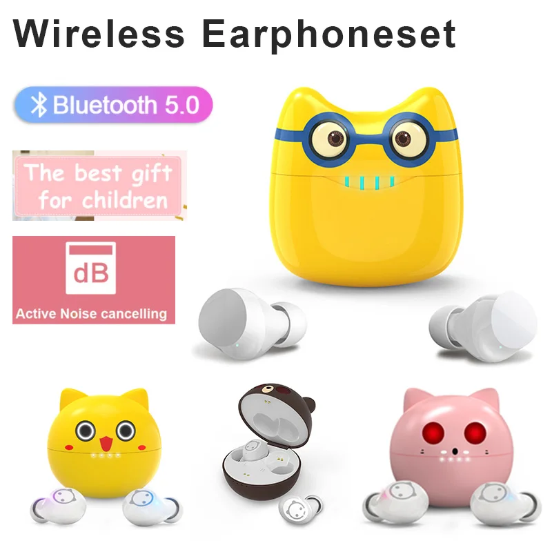 

Mobile phone bluetooth headset bluetooth wireless headset in-ear headset TWS earplugs cute cute pet noise reduction stereo