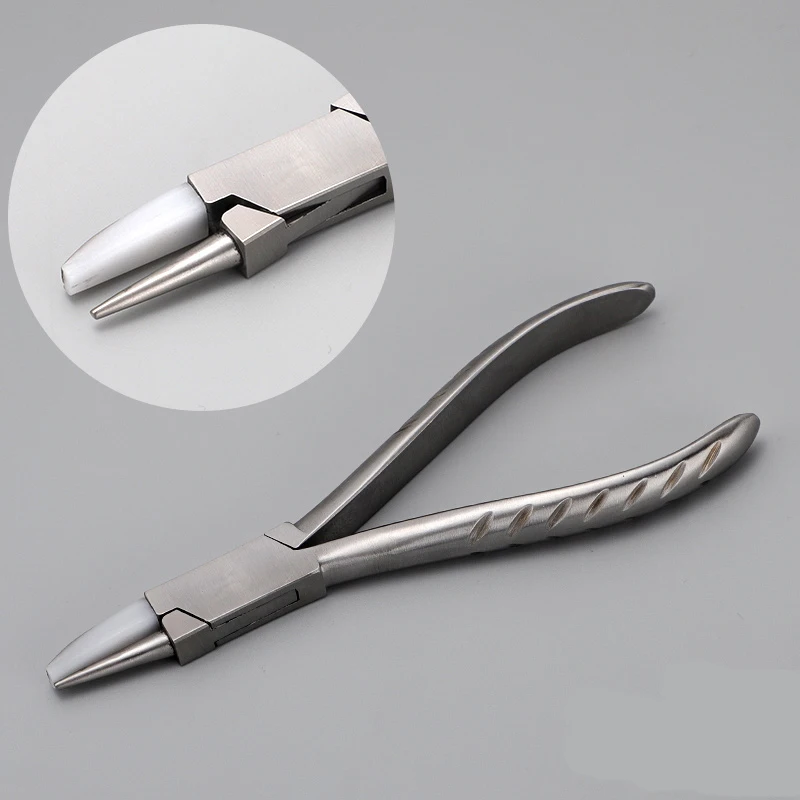 Браслетный клещи нержавеющей стали для ремонта ювелирных изделий, формования пружин, гнуть нейлоновые челюсти кольца.