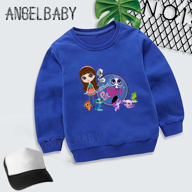 Детский свитшот с мультяшным принтом KYT5262 для мальчиков и девочек | Мать ребенок