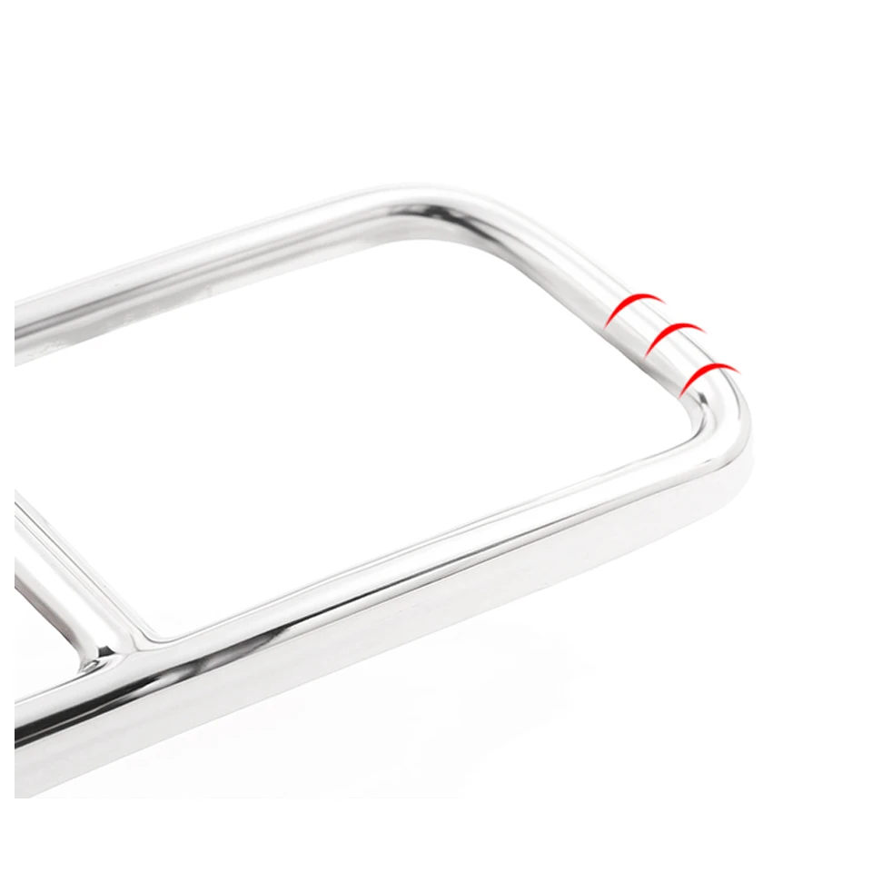 Задний двойной глушитель выхлопной трубы крышка из нержавеющей стали Задняя