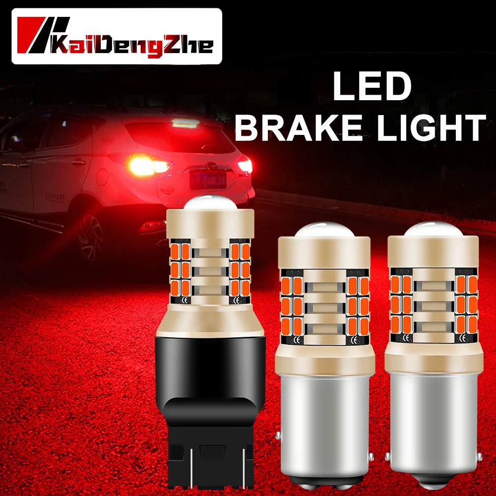 

1PCS 21SMD Car Light Brake Light BA15S P21W 1156 BAY15D P21/5W 1157 3157 7443 T20 12V Automotive LED Lamp White Red For Car