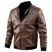 80hotbomber coat windproof cardigan motor biker style long sleeve men jacket for daily wear