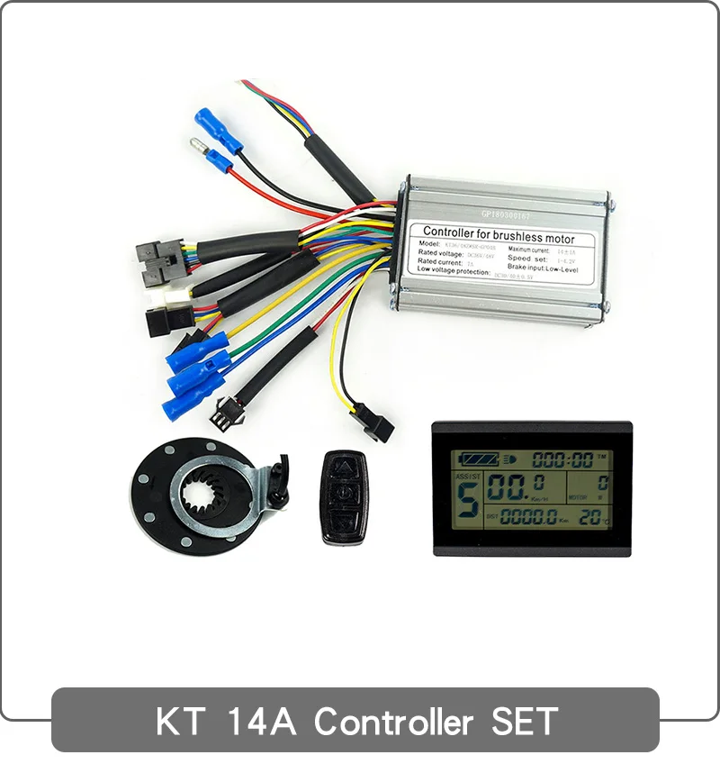 EJOYQI Ebike Controller 36/48V 22A 25A 9 Mosfets Light Function Whole Water Proof Plug KT Kunteng 500W Motor Electric Bicycle