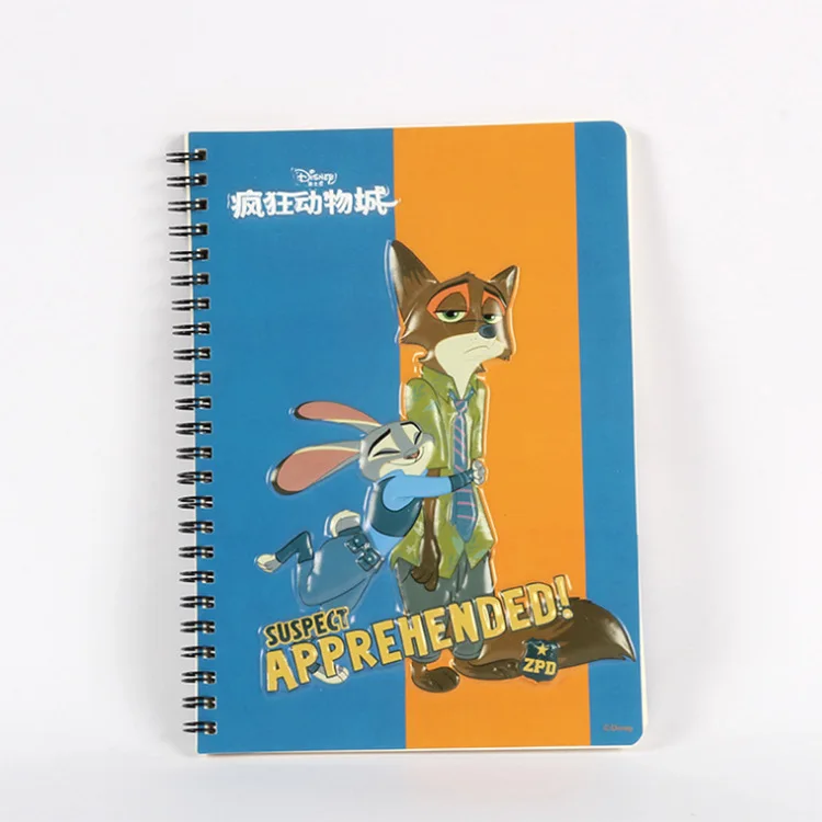 Дисней цветная катушка книга Zootopia мультфильм А5 блокнот Judy Канцтовары Школьные