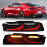 new 12v car rear red led tail lights for chevrolet camaro 2016 2017 2018 chevy accessories with brake drl turn signal lamps 2pc