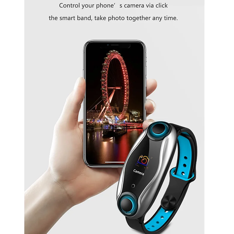 T90 смарт-браслет TWS Bluetooth наушники 2 в 1 фитнес-браслет 5 0 чип мужские и женские
