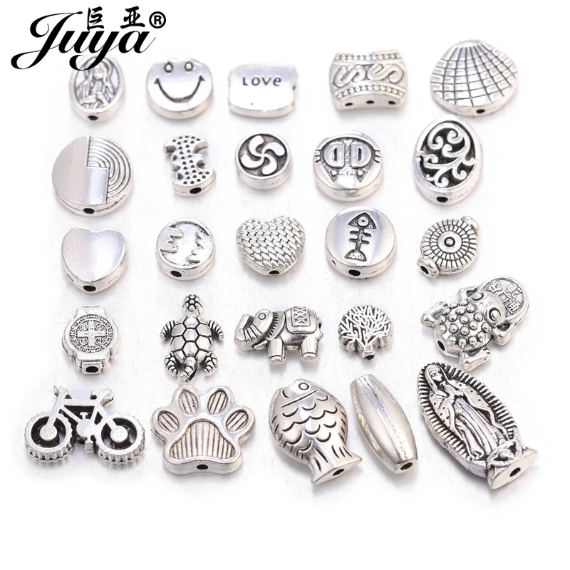 20 шт. корона в виде рыбьего сердца бусины подходящие ювелирные подвески для