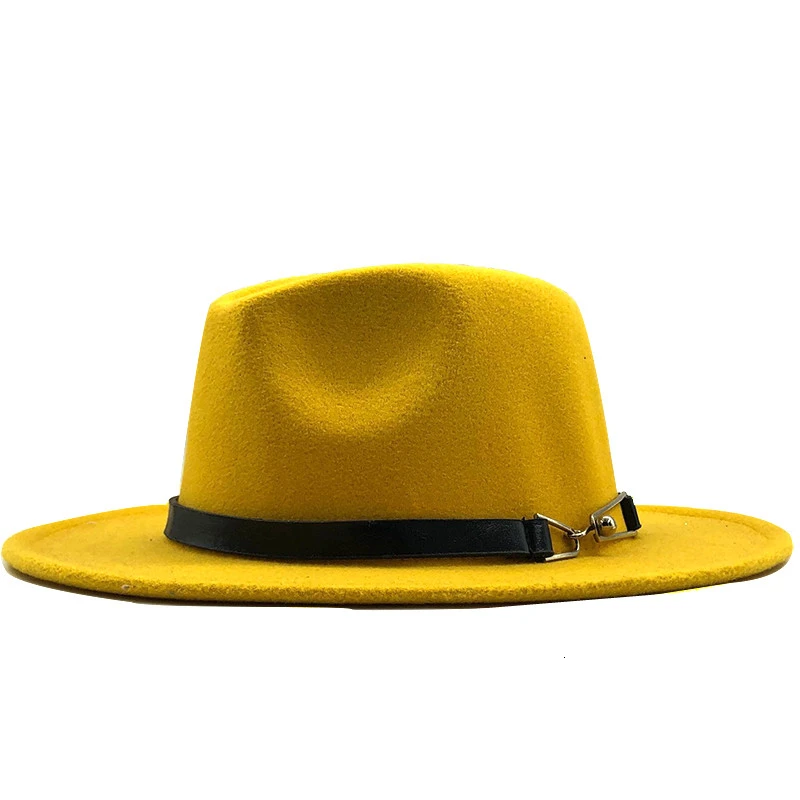 Зимняя Осенняя Имитация шерстяная Женская и мужская фетровая шляпа с круглым