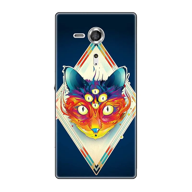 Телефонные чехлы для sony Xperia SP M35 M35h M35C C5303 C5306 C5302 чехол с принтом(розы); волк милый чехол-крышка с узорами чехол для телефона чехол Fundas Para - Цвет: A309