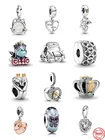 Новые яркие бусины в виде единорога, бабочки, кота, ты сделал меня, сделай сам, подходят для оригинальных шармов Pandora, серебро 925 пробы, браслет, ювелирные изделия F045