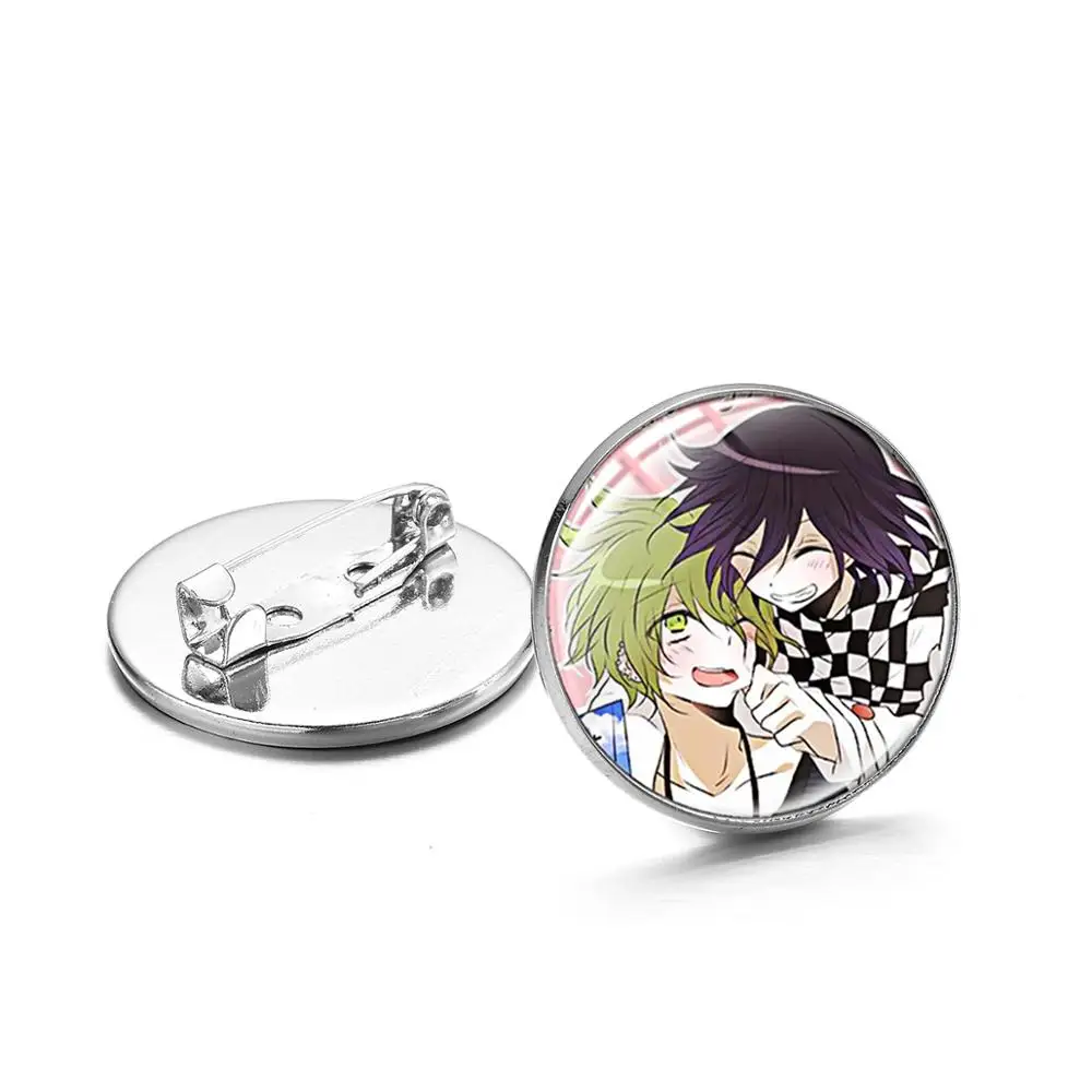 CHSXY Danganronpa V3 Game аниме-броши Oma Kokichi кавайные фигурки стеклянная арт-картина круглая
