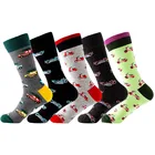 DTSTARZG 2020 мужские носки Разноцветные мотоциклетные узоры средние и высокие хлопковые носки персонализированные мужские носки