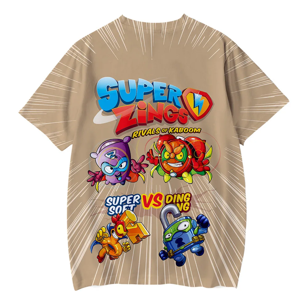 

3D Boys Tshirt Super Zings Print Girls Funny T-shirts Superzing Children 2021 For Summer Clothing Kids Clothes Kinder Baby Shirt