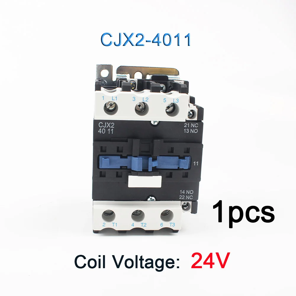 4011-24V LC1-D AC Контактор стартера мотора реле CJX2-4011 CJX2-5011 CJX2-6511 CJX2-8011 Применение с Поплавковый выключатель 3P+ 1 НЗ 24V 12V 220V - Цвет: 4011-24V
