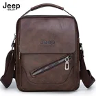 Водонепроницаемая дорожная сумка JEEP BULUO для мужчин, мессенджер из спилковой кожи, портфель на плечо, Качественная мужская сумка через плечо