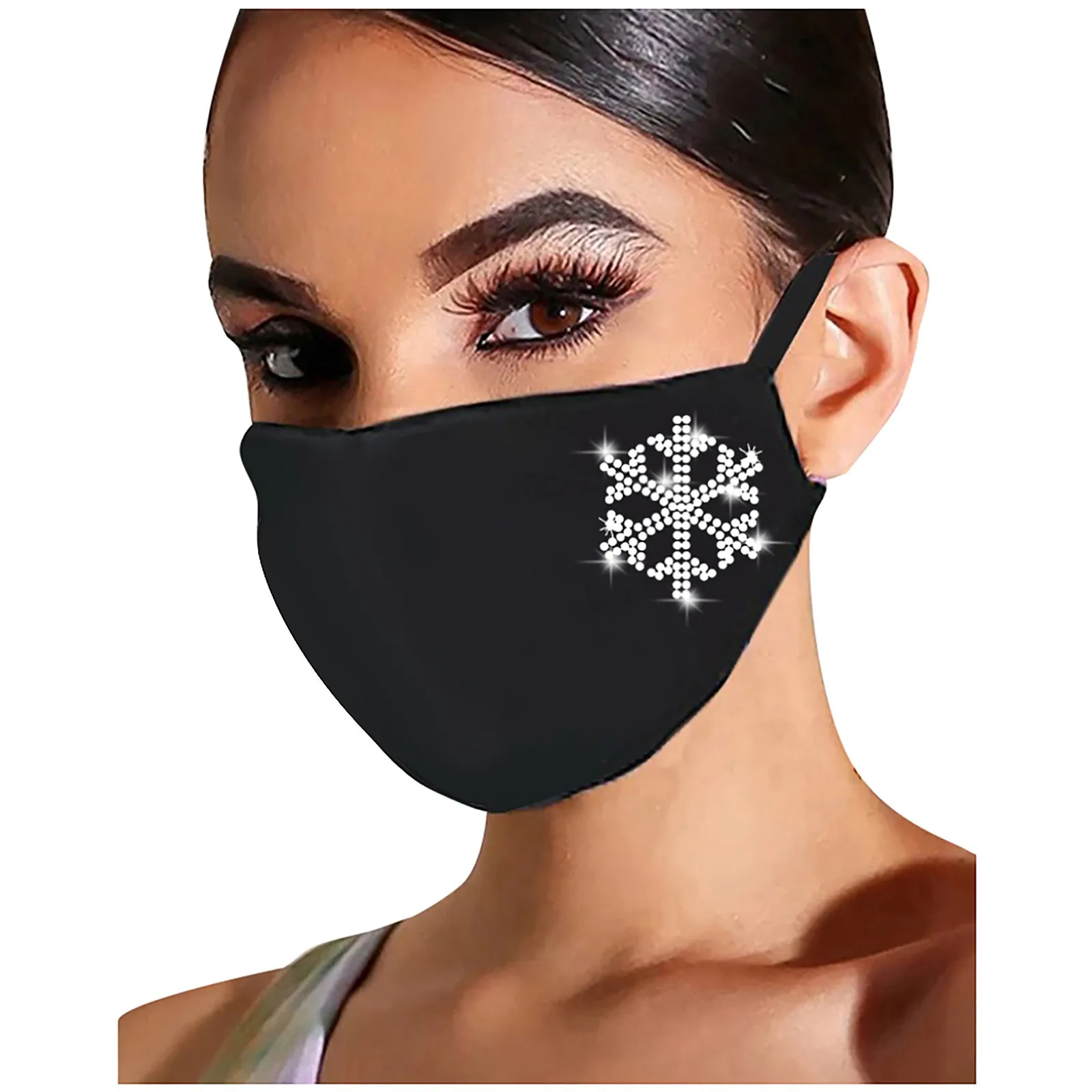 Модная блестящая маска для мужчин и женщин Многоразовые Дышащие ветрозащитные