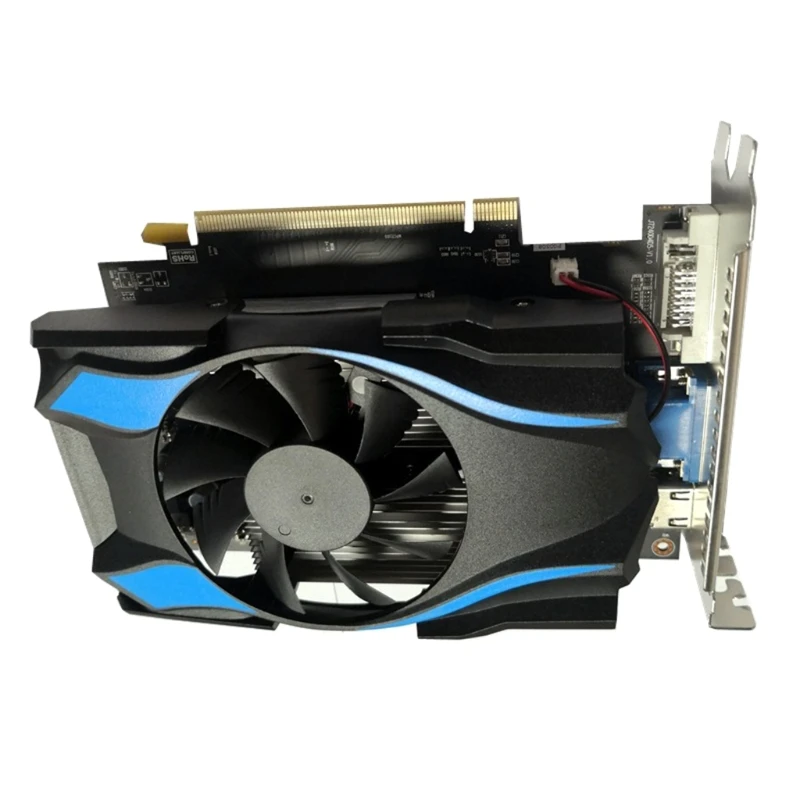 N84B Portable R7 350 2GB DDR5 128 Bit Directe Gaming Graphics Card PCI Express 2.0 with Cooling Fan for Computer Games