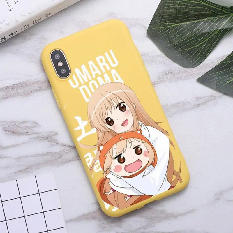 

cute Umaru chan Anime Doma Umaru Phone Case Candy Color for iPhone 6 7 8 11 12 s mini pro X XS XR MAX Plus