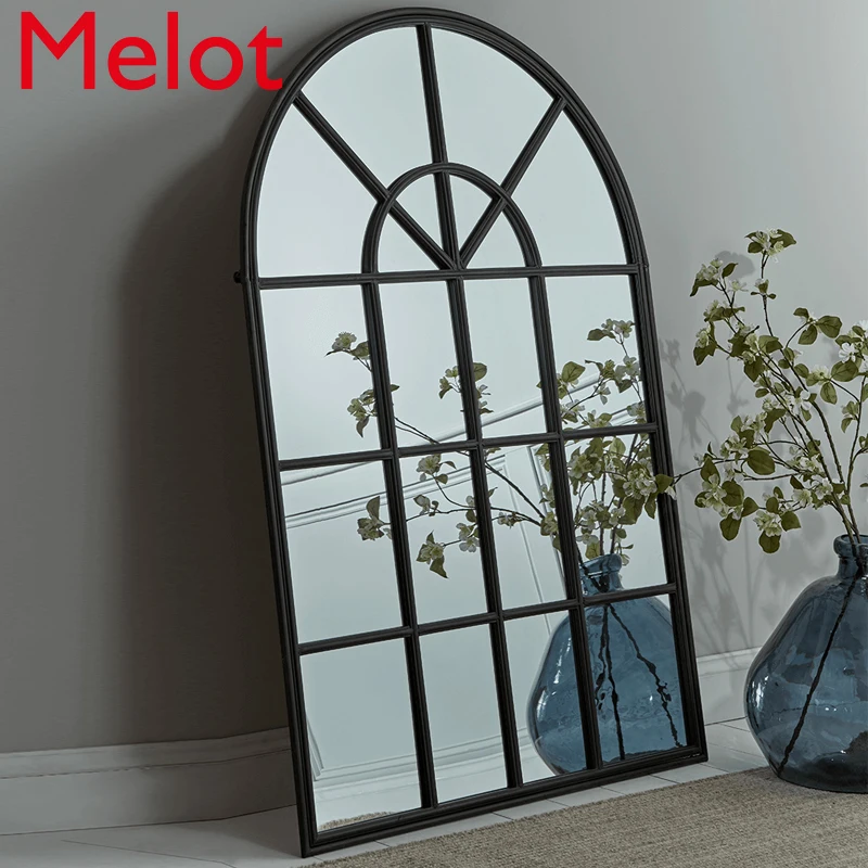 

Декоративное зеркало для гостиной, креативный камин, поддельные окна, входная стена, подвесное окно, зеркало на заказ