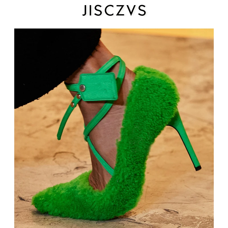 Туфли лодочки на высоком каблуке натуральная кожа ремешки заостренный носок