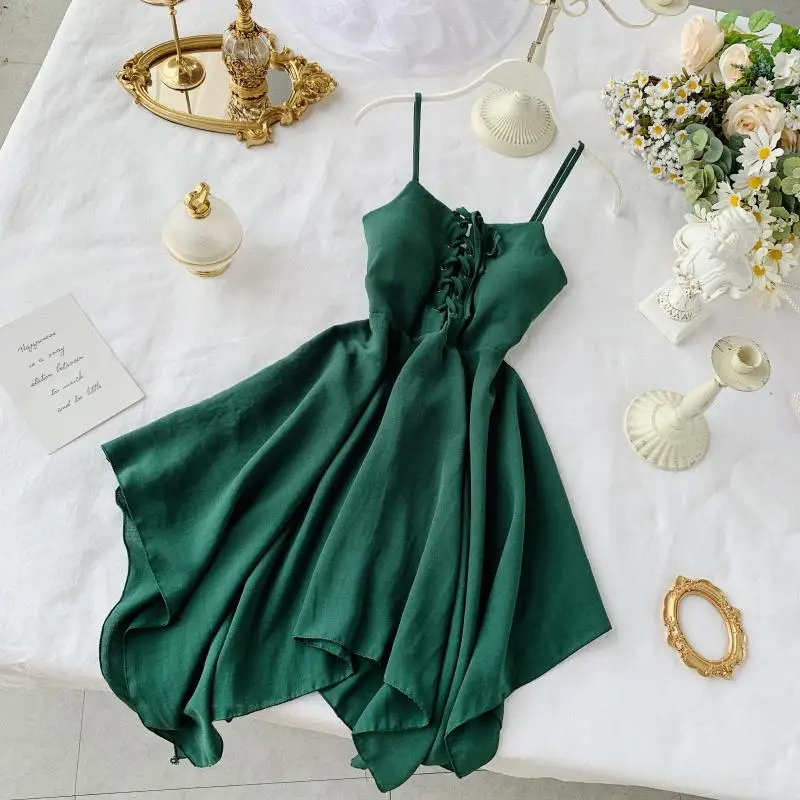 2019 Новая модная женская одежда для взрослых французское платье летние