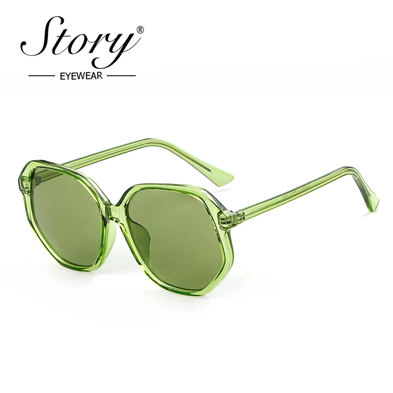 История Карамельный цвет солнцезащитные очки в стиле ретро Брендовая