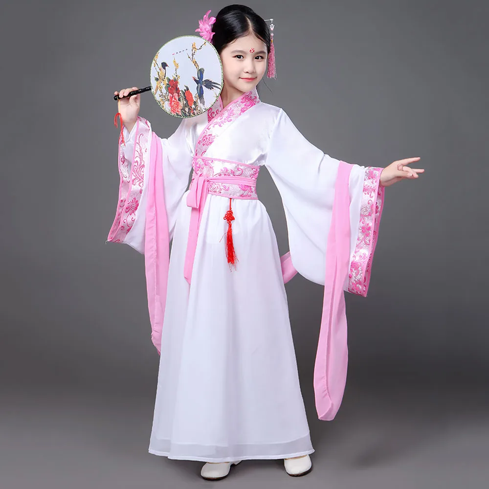5pcs New Design Chinese Traditional Outfit Children's Dresses Festive Gowns for Children Girls Frocks Dress Up Costume Kids | Детская