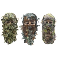 outdoor 3d camouflage balaclava sun protection full face mask hunting headgear adjustable ghillie suits hunting apparel