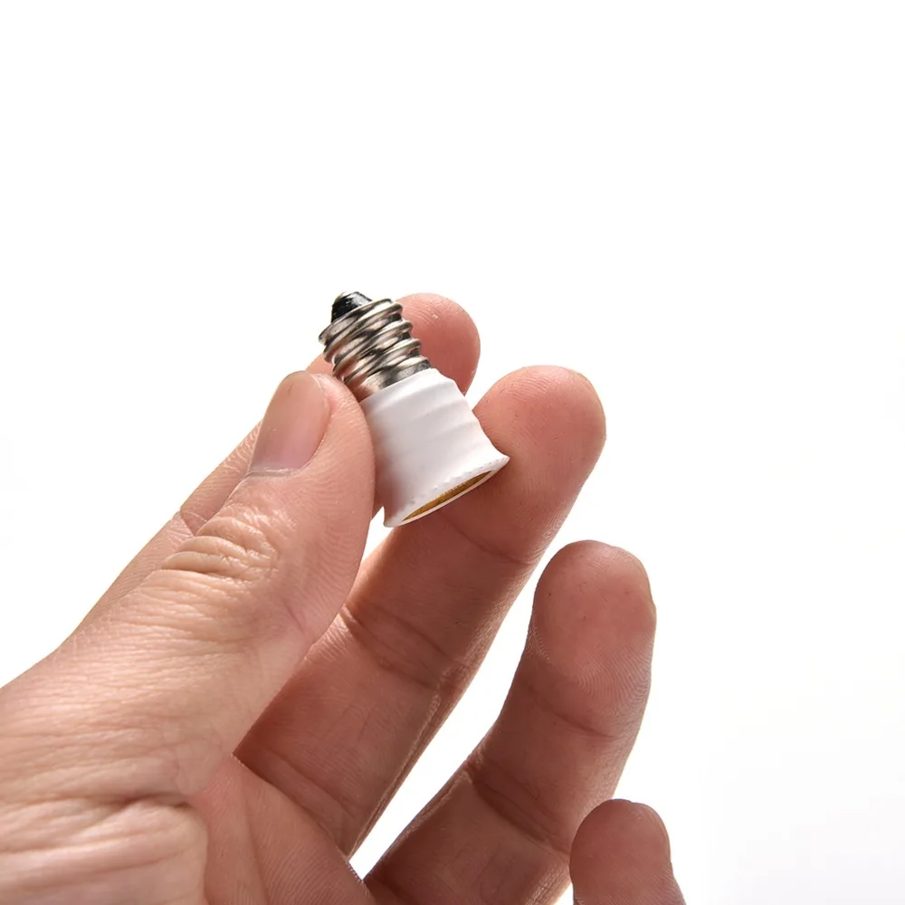 

1pc E12 to E14 Base Socket Adapter Bulb Converter Lamp Holder Socket Adapter Holder For LED Light 28 mm H x 18 mm Diameter
