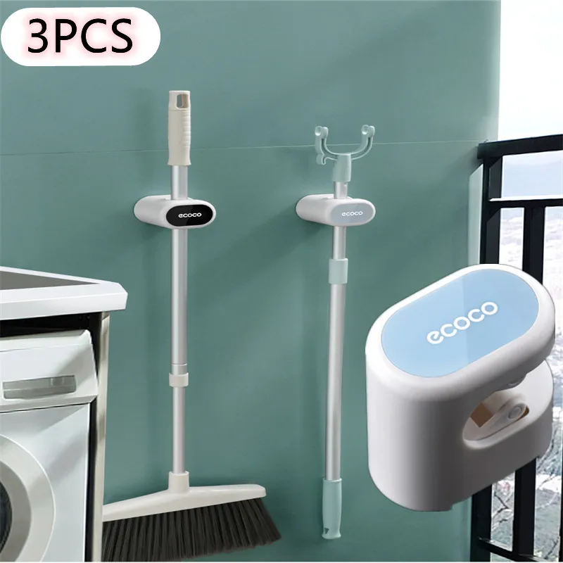 

Storage Punch-free Home Kitchen Bathroom Wall-mounted Stable Mop Wall Hook