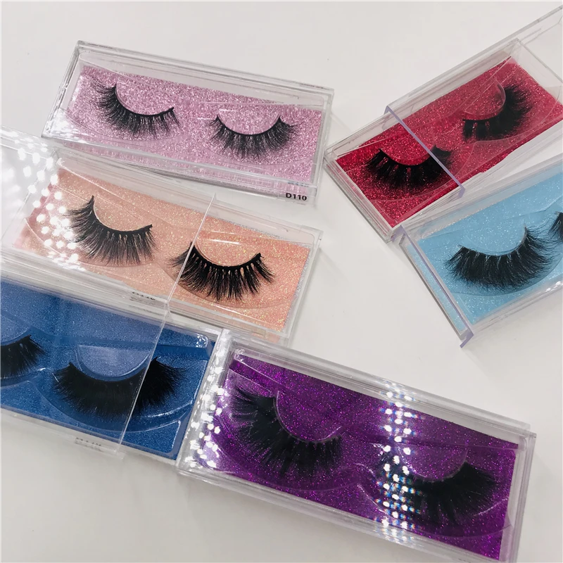 Natural 3D mink lashes acrylic box Siberian are not irritating hot selling and good quality | Красота и здоровье