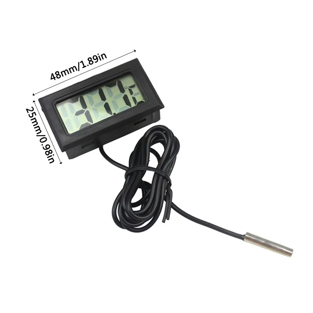 Electronic Digital Display Thermometer Fish Tank Refrigerator Water Temperature Gauge Waterproof Probe | Дом и сад