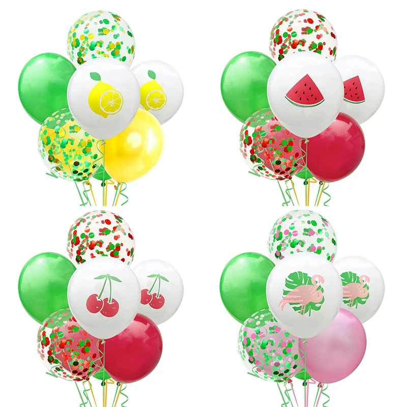 12 дюймов 14 шт Летний Фруктовый ананас черешня Арбуз Лимон латексный шарик для дня