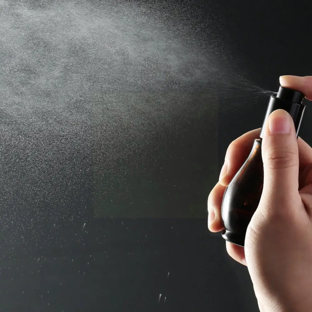 

Empty Spray Bottle Amber Glass Travel Outdoor Refillable Bottles Atomizer Shampoo Refillable Spray Perfum Bottl Glass