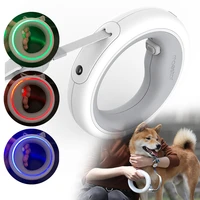 retractable dog leash luminous led light roulette rope pet dog lead designer automatic 3m long leashes for small and big dogs