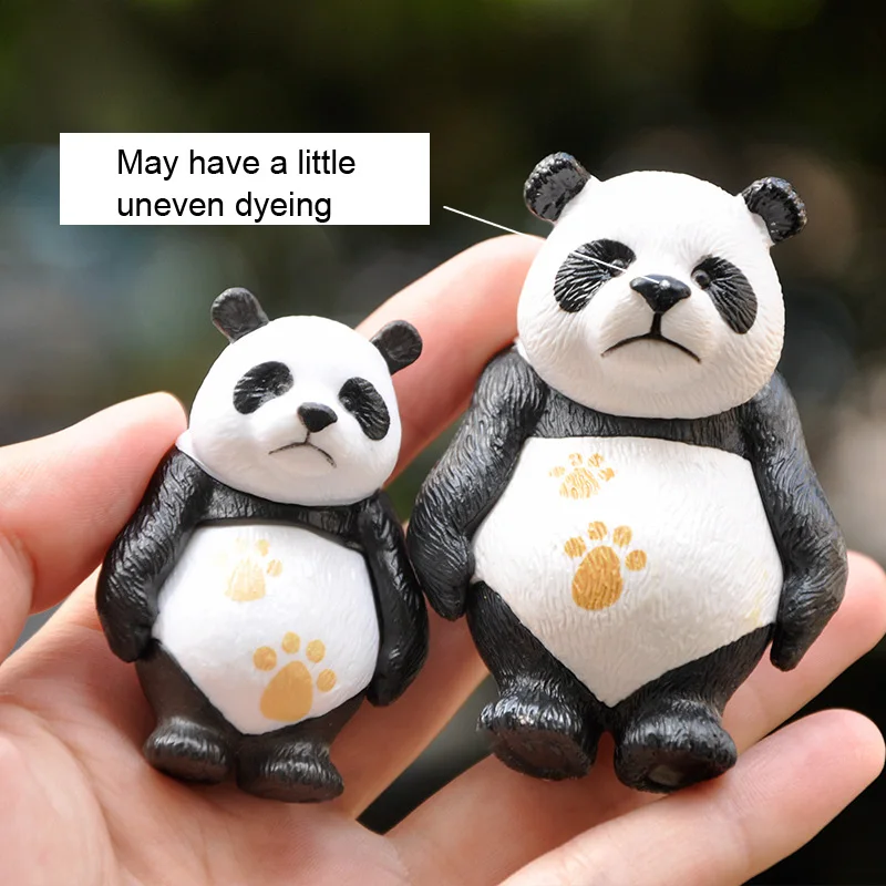 Миниатюрные автомобильные куклы BAIUFOR 4 шт. милая семья бамбуковых панд орнамент