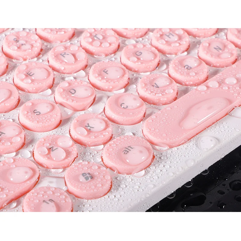 2 4 г беспроводная Бесшумная клавиатура и мышь круглая клавиша игровая для Macbook