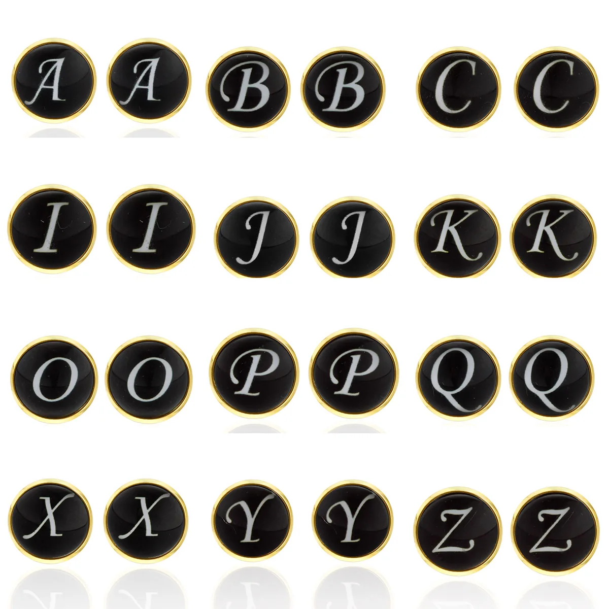 

New Gold Globe World Map cufflinks for mens plated vintage Letters Cuff Men and Women Accessories gemelos para hombre camisa